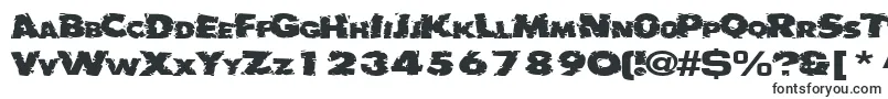 Badlychipped66RegularTtext-Schriftart – Grunge-Schriften