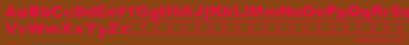 Misfit Font – Red Fonts on Brown Background