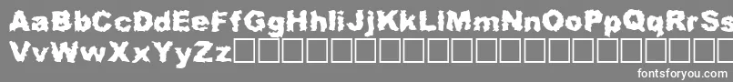 Misfit Font – White Fonts on Gray Background