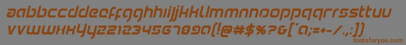 Youngerbloodboldital Font – Brown Fonts on Gray Background