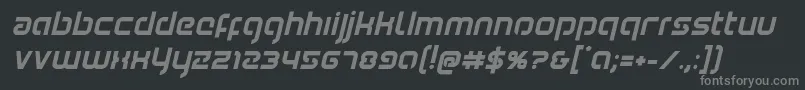 Youngerbloodboldital Font – Gray Fonts on Black Background