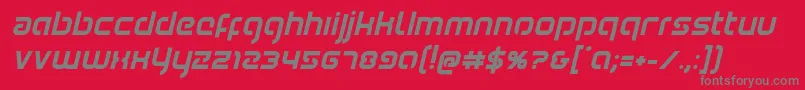 Шрифт Youngerbloodboldital – серые шрифты на красном фоне