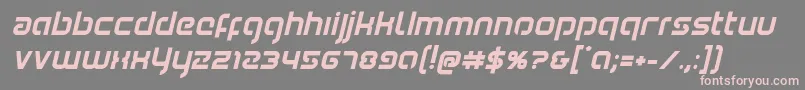 Youngerbloodboldital Font – Pink Fonts on Gray Background