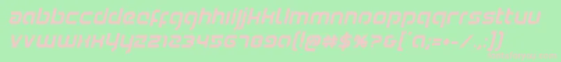 Youngerbloodboldital Font – Pink Fonts on Green Background