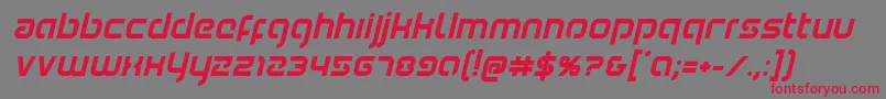 Youngerbloodboldital Font – Red Fonts on Gray Background