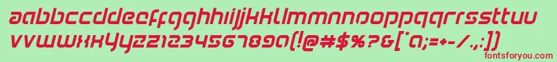 Youngerbloodboldital Font – Red Fonts on Green Background