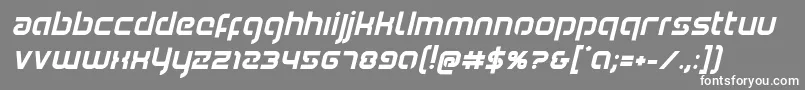 Youngerbloodboldital Font – White Fonts on Gray Background