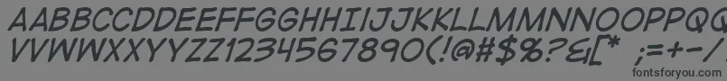 Шрифт DigistripI – чёрные шрифты на сером фоне