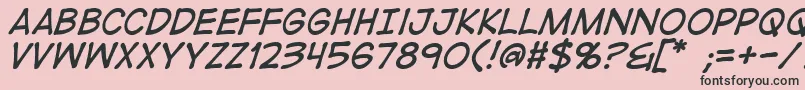 fuente DigistripI – Fuentes Negras Sobre Fondo Rosa