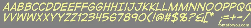 More about DigistripI Font DigistripI Font – Yellow Fonts on Gray Background