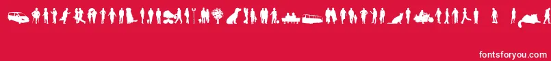 NdUrban Font – White Fonts on Red Background