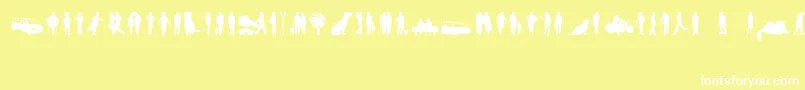 NdUrban Font – White Fonts on Yellow Background