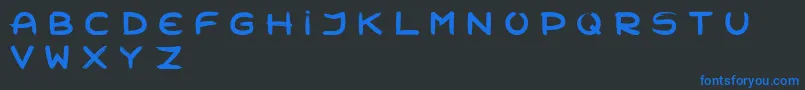 Zombiemorningフォントについての詳細 フォントZombiemorning – 黒い背景に青い文字