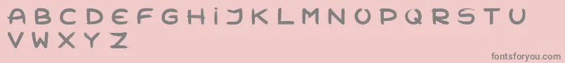 Zombiemorning Font – Gray Fonts on Pink Background