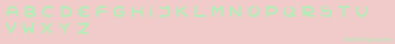 Zombiemorning Font – Green Fonts on Pink Background