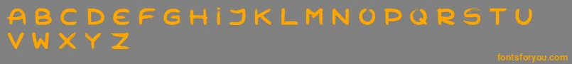 Zombiemorning Font – Orange Fonts on Gray Background