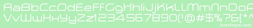 PlanetiumXRegularDemo Font – White Fonts on Green Background