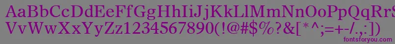 SterlingSsi Font – Purple Fonts on Gray Background