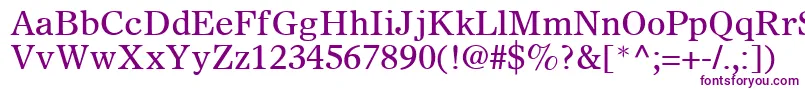 SterlingSsi Font – Purple Fonts on White Background