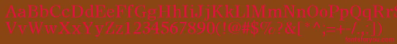 SterlingSsi Font – Red Fonts on Brown Background