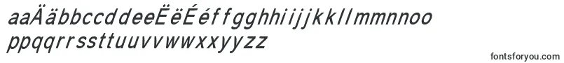 CoronaItalic-Schriftart – mazedonische Schriften