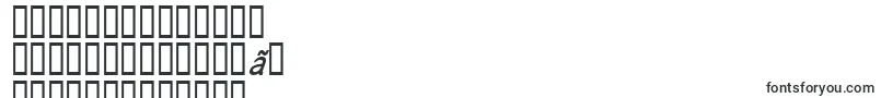 CoronaItalic-Schriftart – koreanische Schriften