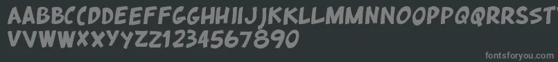 Шрифт QuickstyleRegular – серые шрифты на чёрном фоне