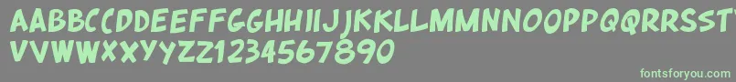 Шрифт QuickstyleRegular – зелёные шрифты на сером фоне
