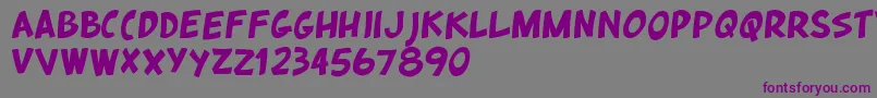 QuickstyleRegular Font – Purple Fonts on Gray Background