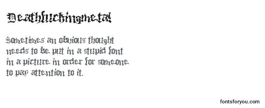 Review of the Deathfuckingmetal Font