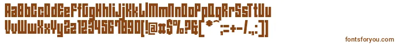 Шрифт AngiesNewHouse – коричневые шрифты на белом фоне