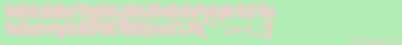 AngiesNewHouse Font – Pink Fonts on Green Background