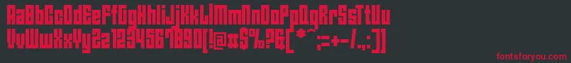 AngiesNewHouse Font – Red Fonts on Black Background