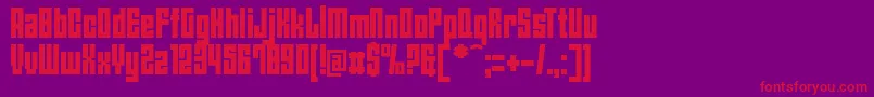 AngiesNewHouse Font – Red Fonts on Purple Background