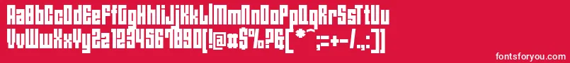 AngiesNewHouse Font – White Fonts on Red Background