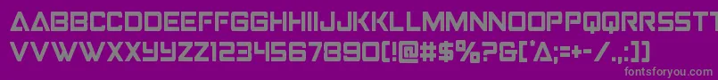 Strikefightercond Font – Gray Fonts on Purple Background