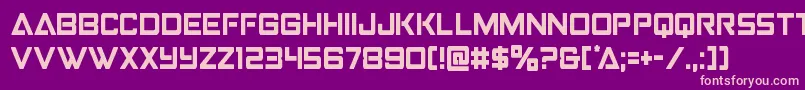 Strikefightercond Font – Pink Fonts on Purple Background