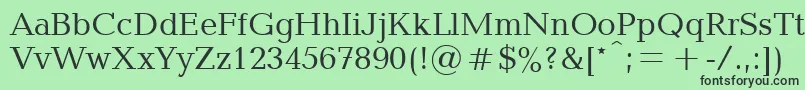 フォントBlt55C – 緑の背景に黒い文字