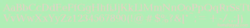 Blt55C Font – Pink Fonts on Green Background