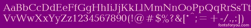 Blt55C Font – Pink Fonts on Purple Background