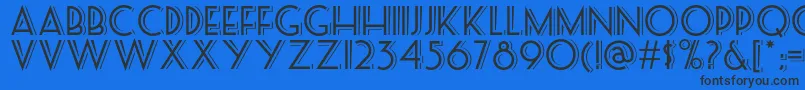 Seasideresortnf Font – Black Fonts on Blue Background