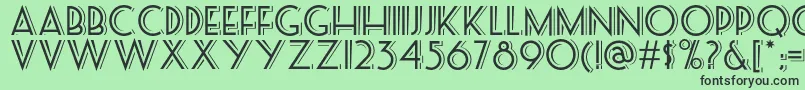 Seasideresortnf Font – Black Fonts on Green Background