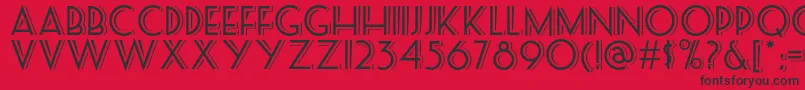 Seasideresortnf Font – Black Fonts on Red Background