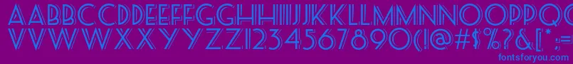 Seasideresortnf Font – Blue Fonts on Purple Background