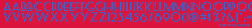 Seasideresortnf Font – Blue Fonts on Red Background