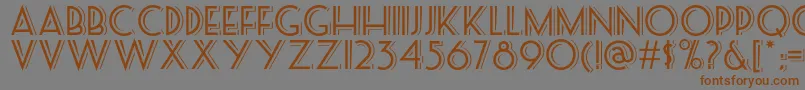 Seasideresortnf Font – Brown Fonts on Gray Background