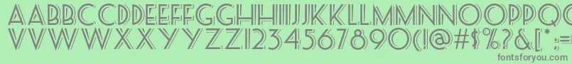 Seasideresortnf Font – Gray Fonts on Green Background