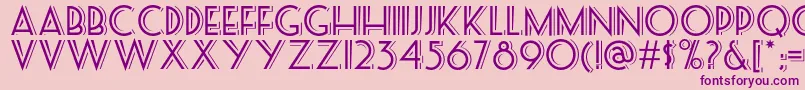 Seasideresortnf Font – Purple Fonts on Pink Background