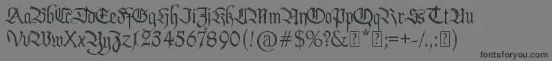 Подробнее о шрифте PentagramsCallygraphy Шрифт PentagramsCallygraphy – чёрные шрифты на сером фоне