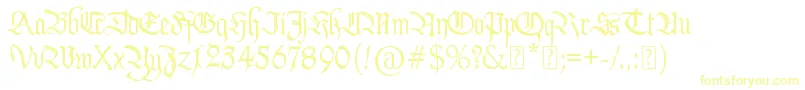 PentagramsCallygraphy-Schriftart – Gelbe Schriften